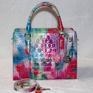 NWT BRAHMIN Cami Satchel Melbourne Leather Purse